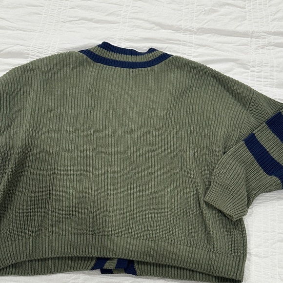 525 America Green and Navy Cardigan - Picture 6 of 6